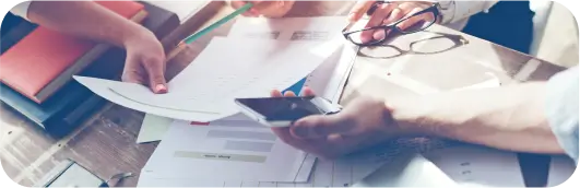 a person holding a phone