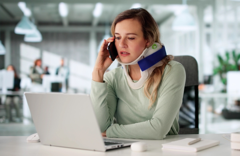 Injured Worker Calling For Compensation After Breaking Neck At Workplace